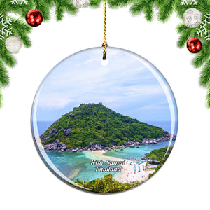 Thailand Nang Yuan Island Koh Samui Christmas Ornament