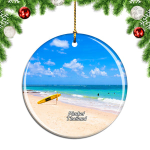 Thailand Patong Beach Kathu Phuket Christmas Ornament