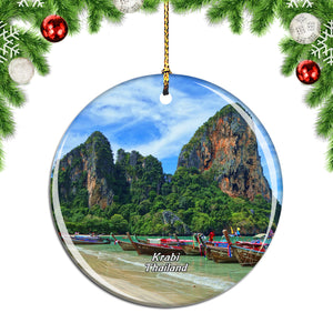 Thailand Railay Beach Krabi Christmas Ornament