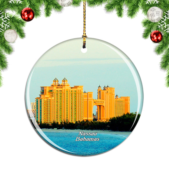 Atlantis Nassau Bahamas Christmas Ornament