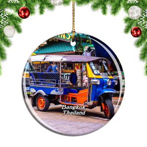 Thailand Tuk tuk Bangkok Christmas Ornament