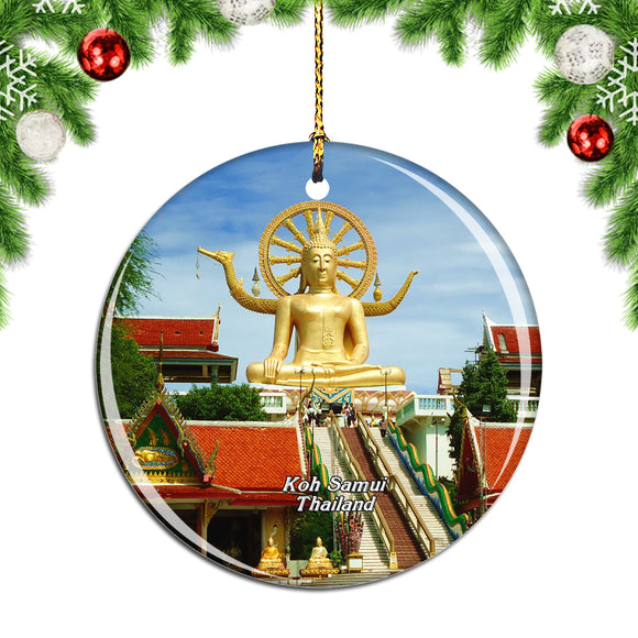 Thailand Wat Phra Yai Bophut Koh Samui Christmas Ornament