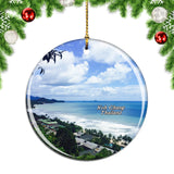 Thailand White Sand Beach Koh Chang Christmas Ornament