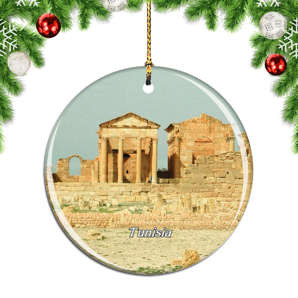 The Carthage Archaeological Park Tunisia Christmas Ornament