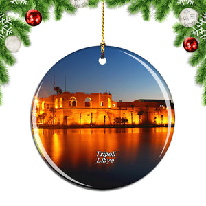 Tripoli Libya Christmas Ornament