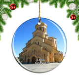 Tsminda Sameba Cathedral Tbilisi Georgia Christmas Ornament