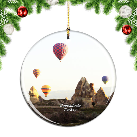 Turkey Hot Air Balloon Cappadocia Christmas Ornament