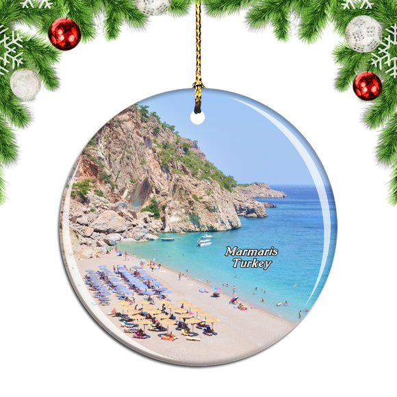 Turkey Icmeler Beach Marmaris Christmas Ornament