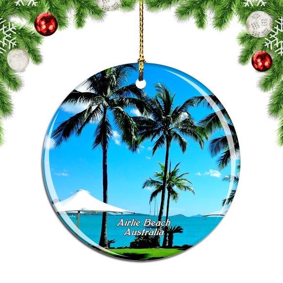 Australia Airlie Beach Lagoon Christmas Ornament