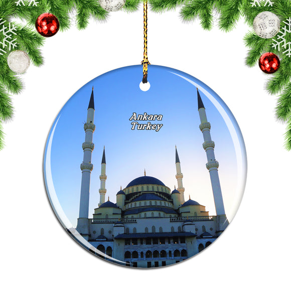 Turkey Kocatepe Mosque Ankara Christmas Ornament