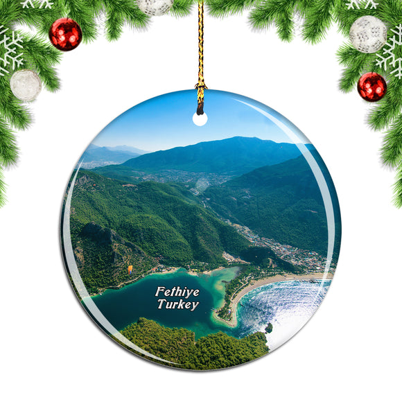 Turkey Oludeniz Fethiye Christmas Ornament