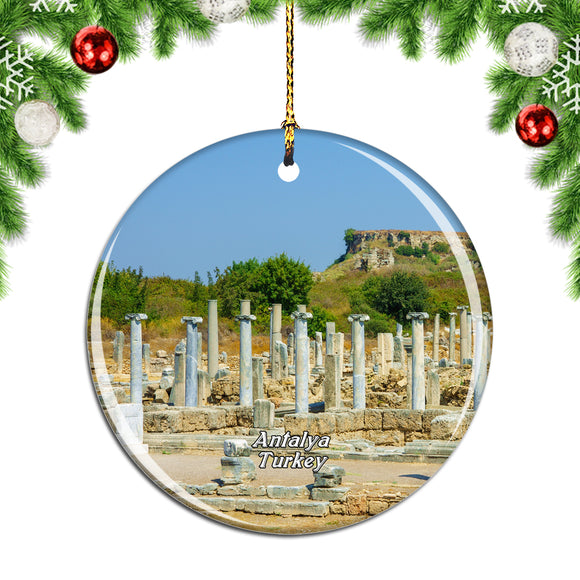 Turkey Perge Ancient City Antalya Christmas Ornament