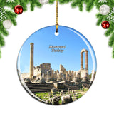 Turkey Temple of Apollo Manavgat Christmas Ornament