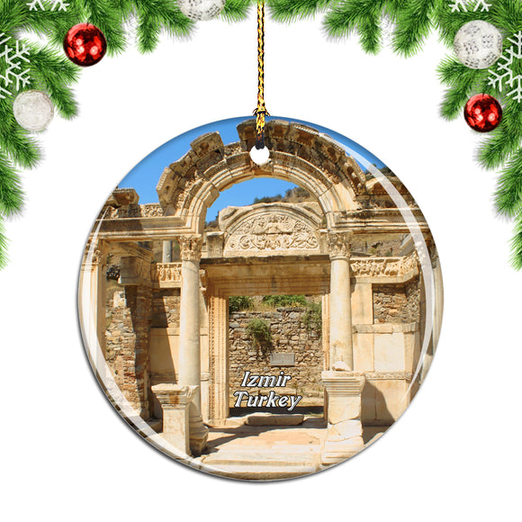 Turkey Temple of Hadrian Izmir Christmas Ornament