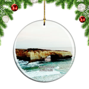 Australia Beach Melbourne Christmas Ornament