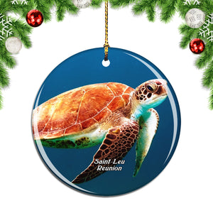 Turtle Saint-Leu Reunion Christmas Ornament