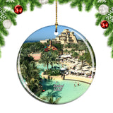 UAE The Palm Jumeirah Dubai Christmas Ornament