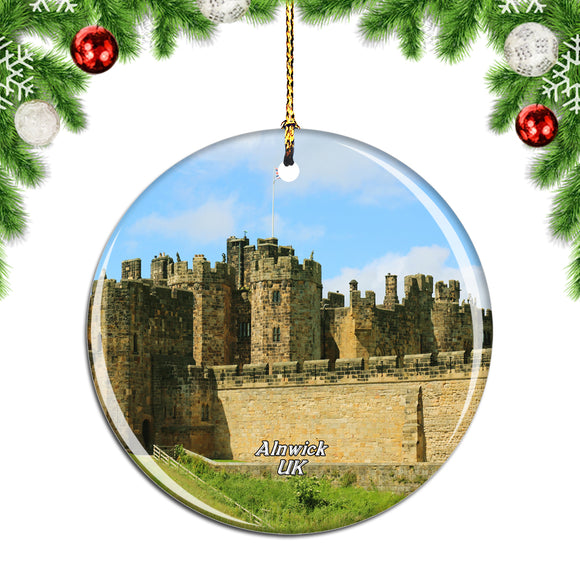 UK England Alnwick Castle Christmas Ornament