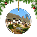 UK England Anne Hathaway's Cottage & Gardens Stratford-upon-Avon Christmas Ornament