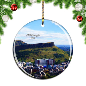 UK England Arthur's Seat Edinburgh Christmas Ornament