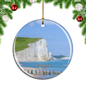 UK England Birling Gap and the Seven Sisters Eastbourne Christmas Ornament