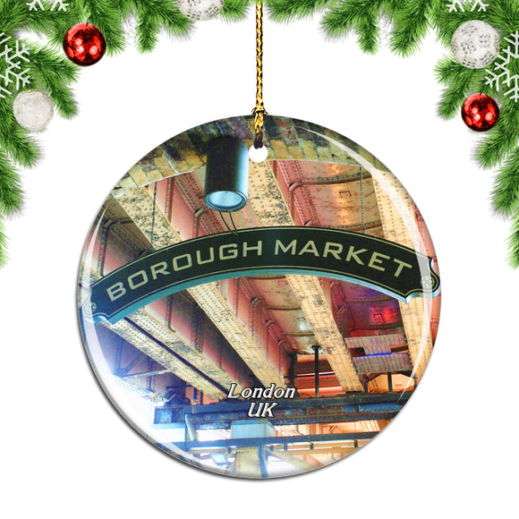 UK England Borough Market London Christmas Ornament