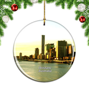 Australia CityCat Ferry The Brisbane River Brisbane Christmas Ornament