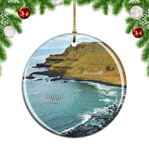 UK England Causeway Coastal Route Belfast Christmas Ornament