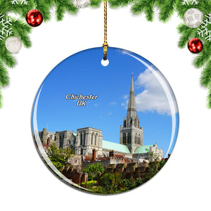 UK England Chichester Cathedral Christmas Ornament