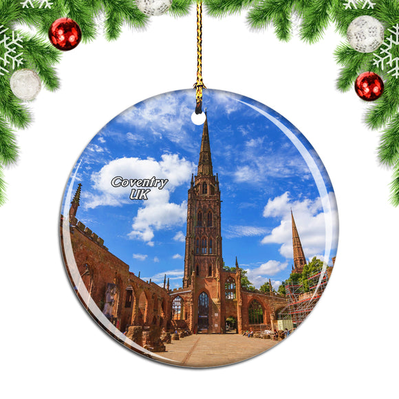 UK England Coventry Cathedral Christmas Ornament