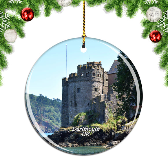 UK England Dartmouth Castle Christmas Ornament