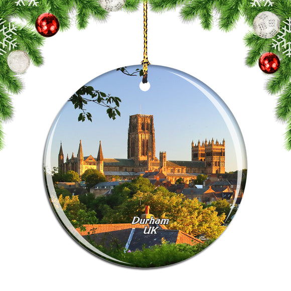 UK England Durham Cathedral Christmas Ornament