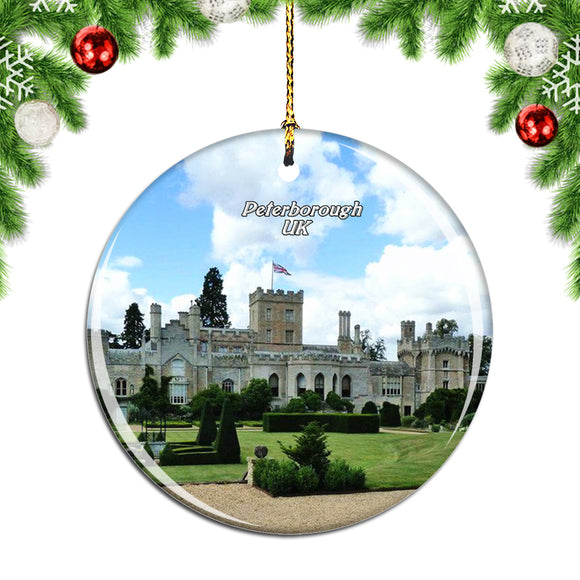 UK England Elton Hall & Gardens Peterborough Christmas Ornament