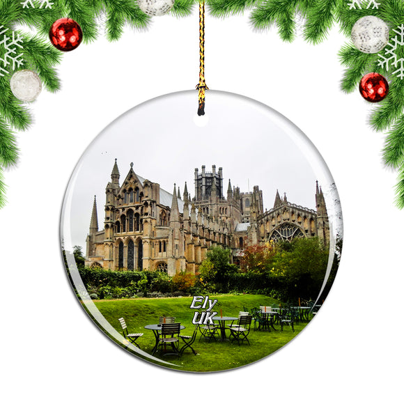 UK England Ely Cathedral Christmas Ornament