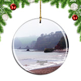 UK England Exmouth Beach Christmas Ornament