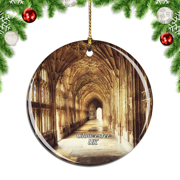 UK England Gloucester Cathedral Christmas Ornament