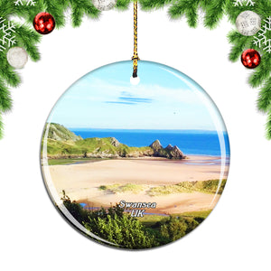 UK England Gower Peninsula Swansea Christmas Ornament