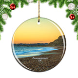 UK England Hengistbury Head Beach Bournemouth Christmas Ornament