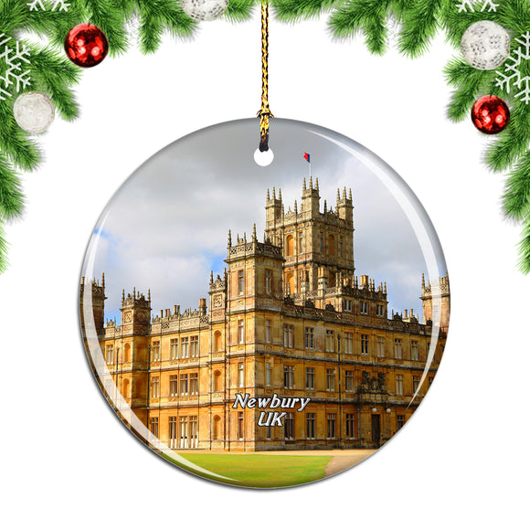 UK England Highclere Castle Newbury Christmas Ornament