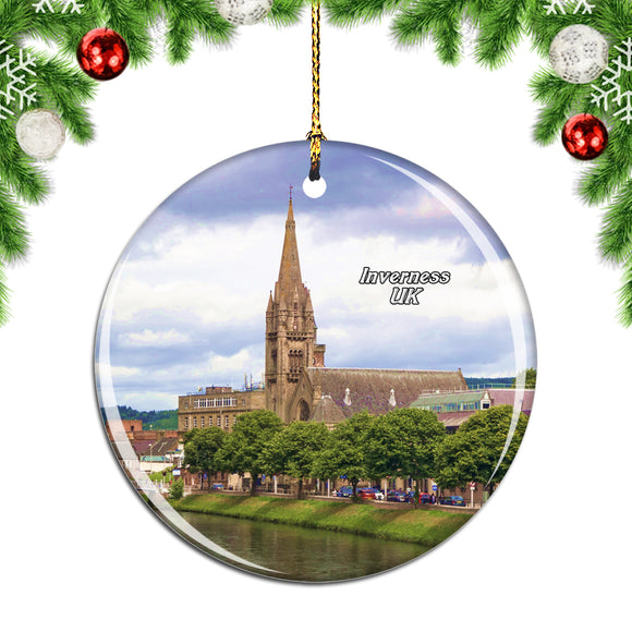 UK England Inverness Christmas Ornament