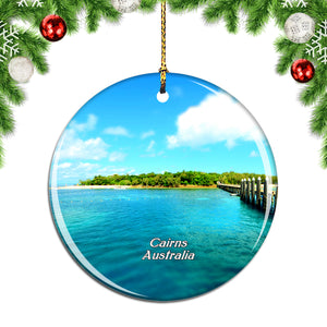 Australia Green Island Cairns Christmas Ornament