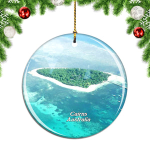 Australia Green Island Cairns Christmas Ornament