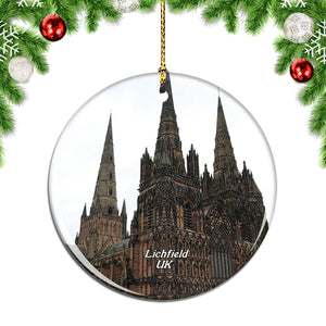 UK England Lichfield Cathedral Christmas Ornament