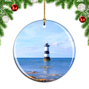 UK England Lighthouse Lymington Christmas Ornament