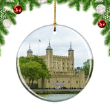 UK England London Tower Christmas Ornament