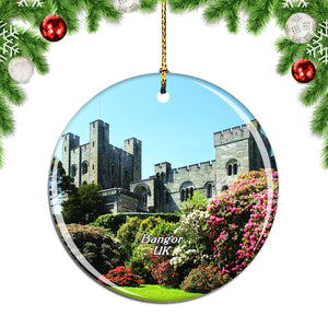 UK England Penrhyn Castle Bangor Christmas Ornament