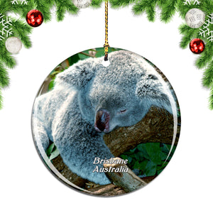 Australia Lone Pine Koala Sanctuary Brisbane Christmas Ornament