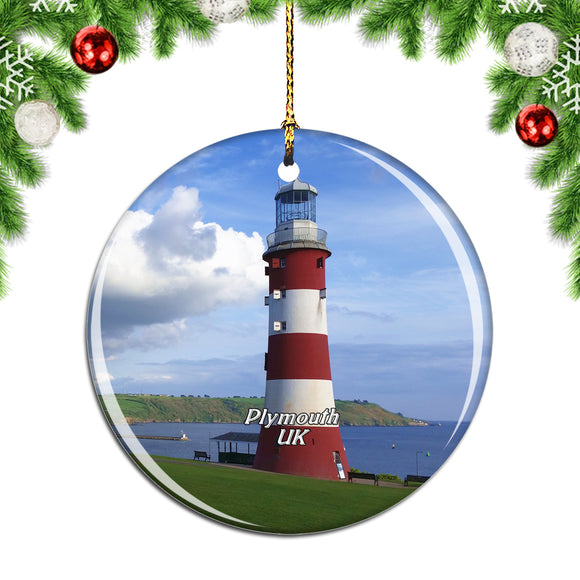 UK England Plymouth Christmas Ornament