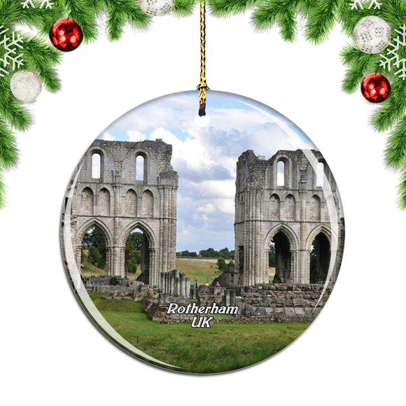 UK England Roche Abbey Rotherham Christmas Ornament