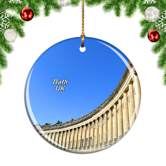 UK England Royal Crescent Bath Christmas Ornament